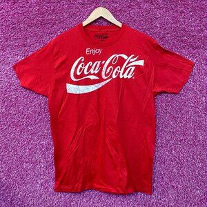 Coca-Cola Enjoy Coke Spell-Out Cursive Logo Promo Tee L